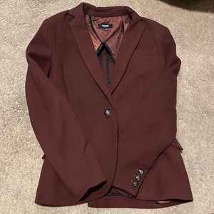 Burgundy blazer